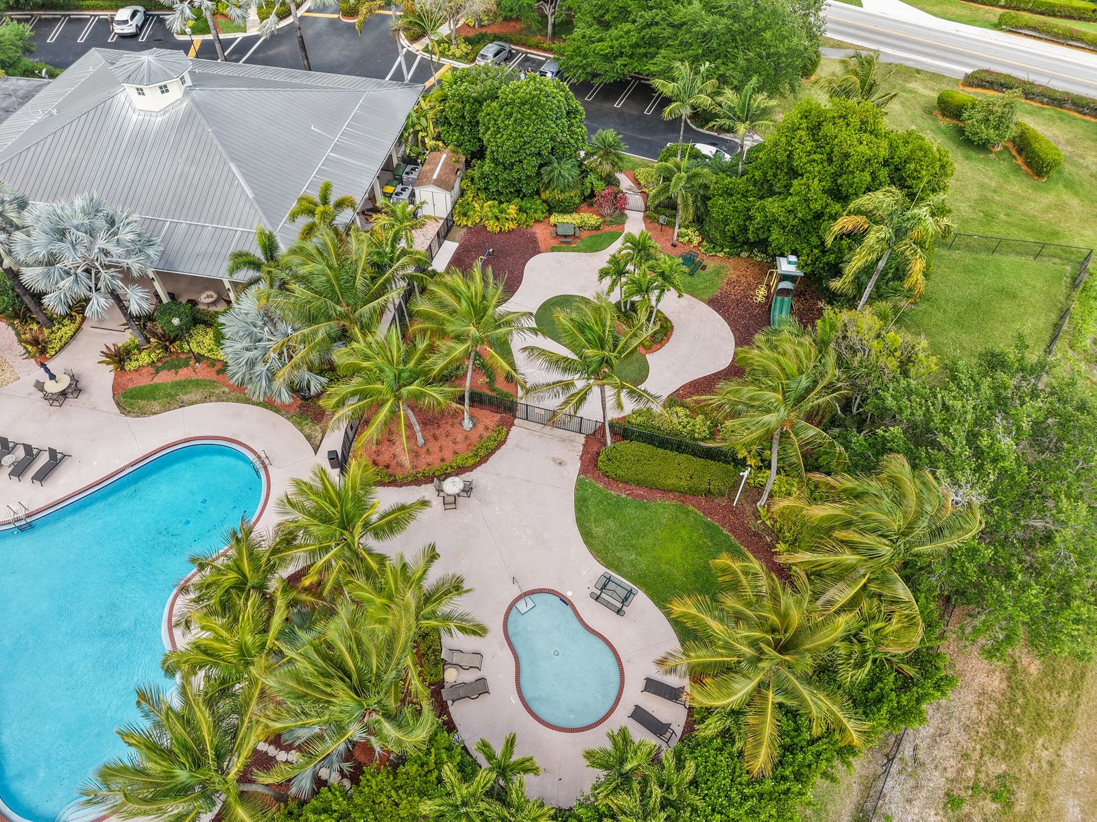 Pools from above