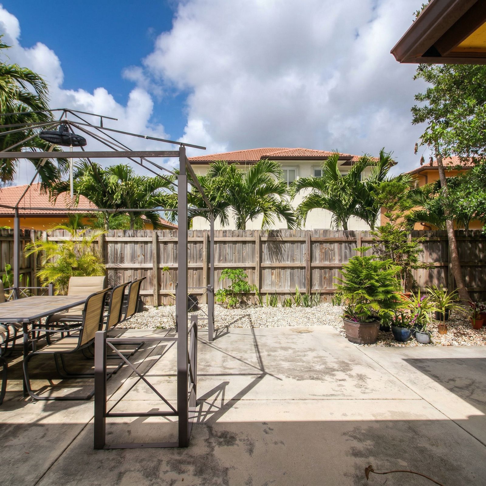 Backyard patio